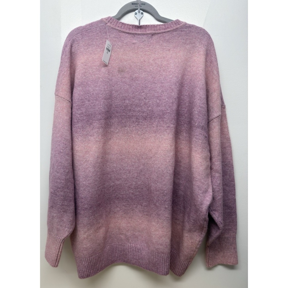Old Navy Women XXL Tall Pullover Sweater Wool Blend Pink Ombré Crew Neck #44 - Picture 4 of 8